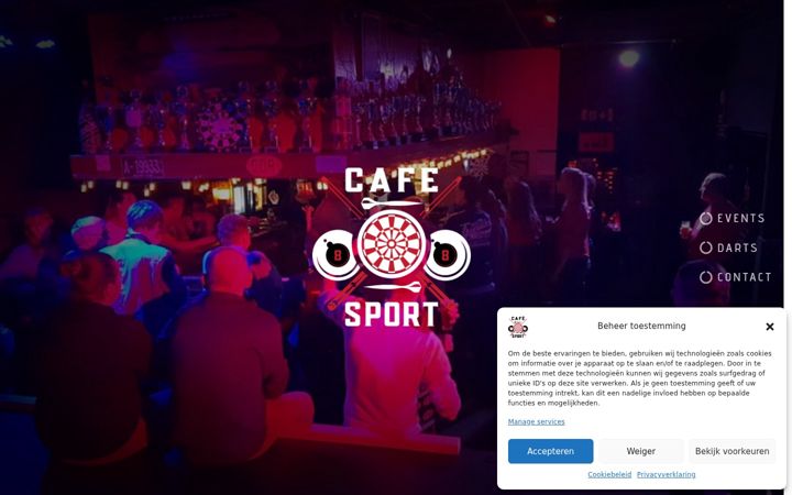 Snimka zaslona za cafe-sport.nl