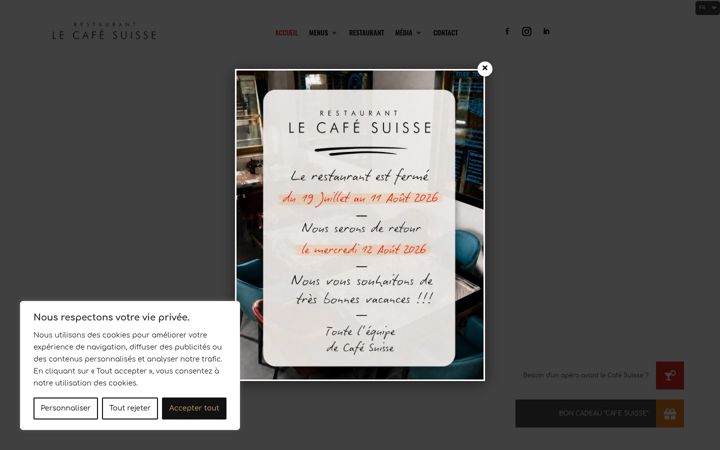 Screenshot of cafe-suisse.ch