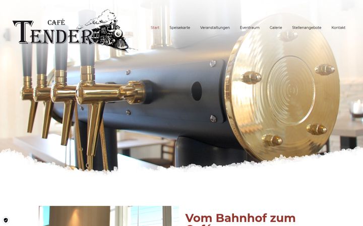 Screenshot ta' cafe-tender.de