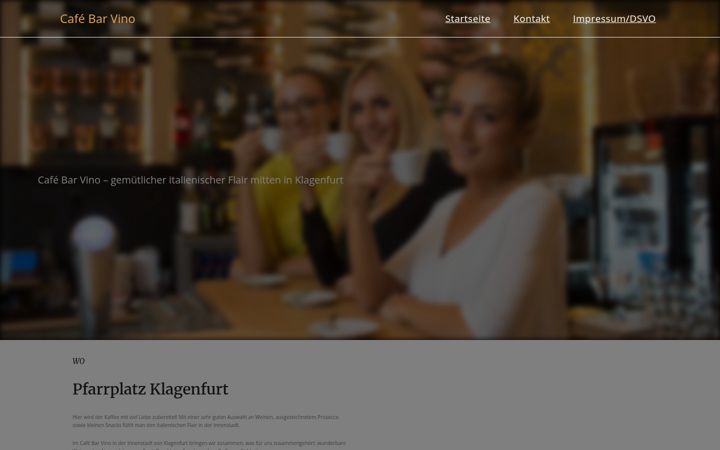 Screenshot of cafe-vino.at