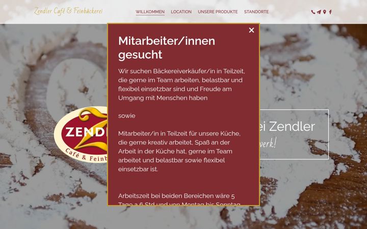 Ekrānuzņēmums no cafe-zendler.de