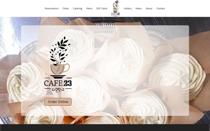 Screenshot of cafe23lv.com