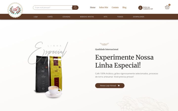 Skärmbild av cafe2dejulho.com.br