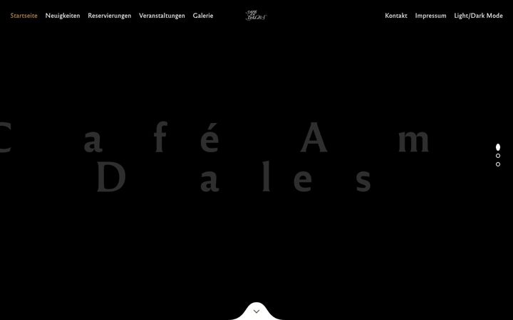 Screenshot ta' cafeamdales.de