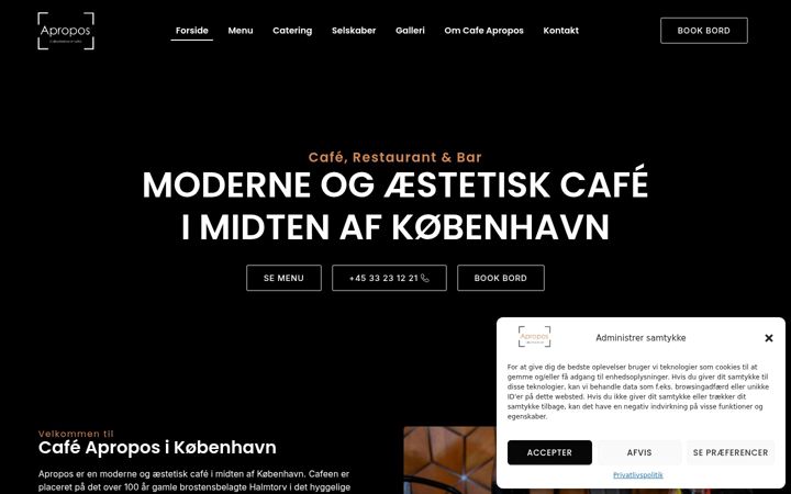 Screenshot von cafeapropos.dk