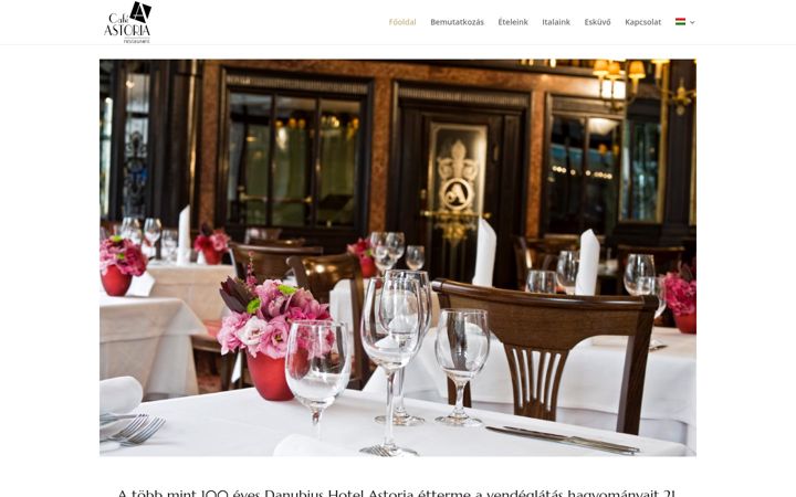 Screenshot of cafeastoriabudapest.hu