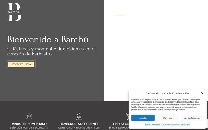 Kuvakaappaus sivustosta cafebambu.es