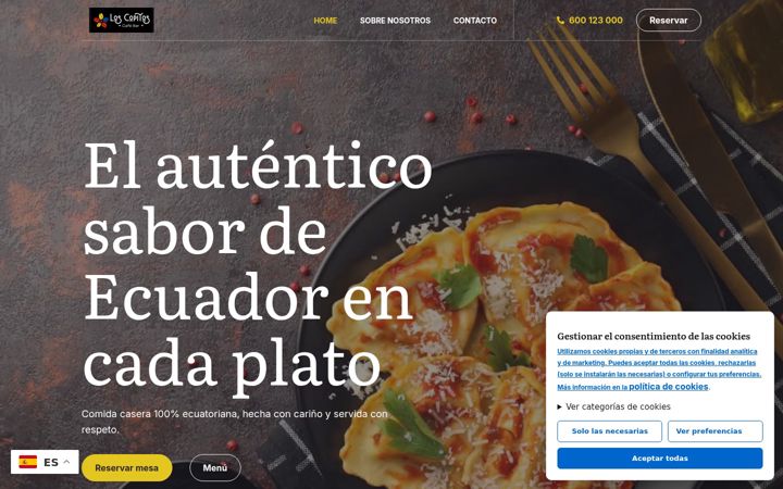 Screenshot of cafebarloscopitos.com