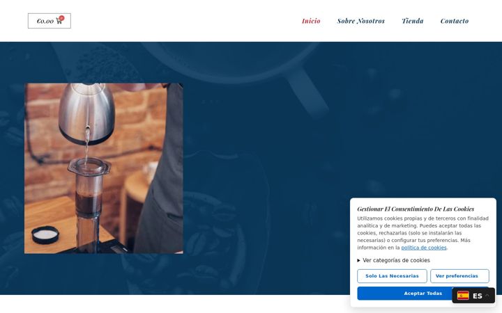 Screenshot of cafebarpalacios.com
