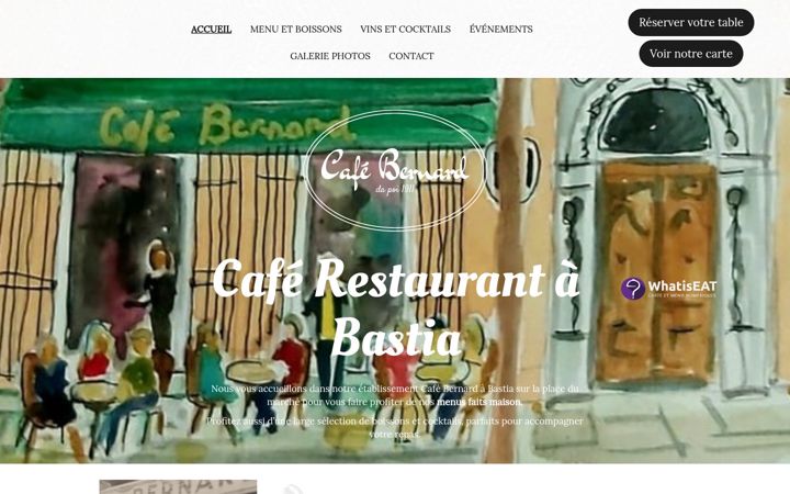 Екранна снимка на cafebernard.fr