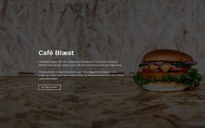 Екранна снимка на cafeblaest.dk