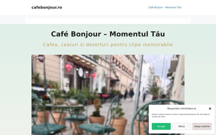 Screenshot of cafebonjour.ro
