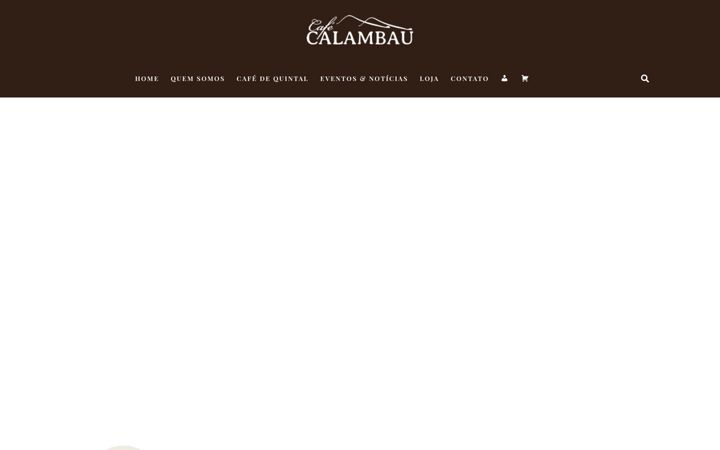 Snimka zaslona za cafecalambau.com.br