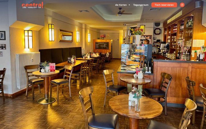 Screenshot ta' cafecentral-rostock.de
