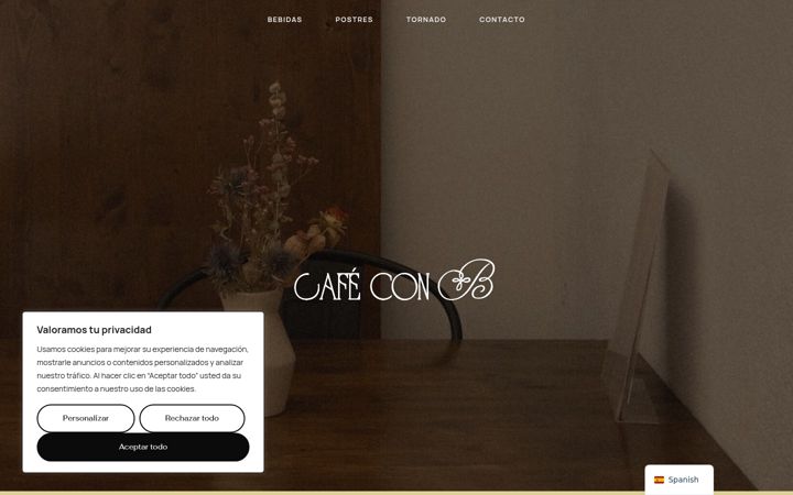 Skärmbild av cafeconb.es