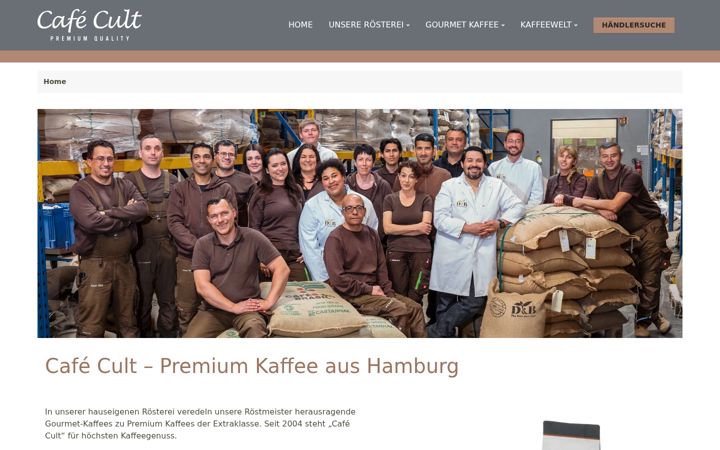 Screenshot of cafecult.eu