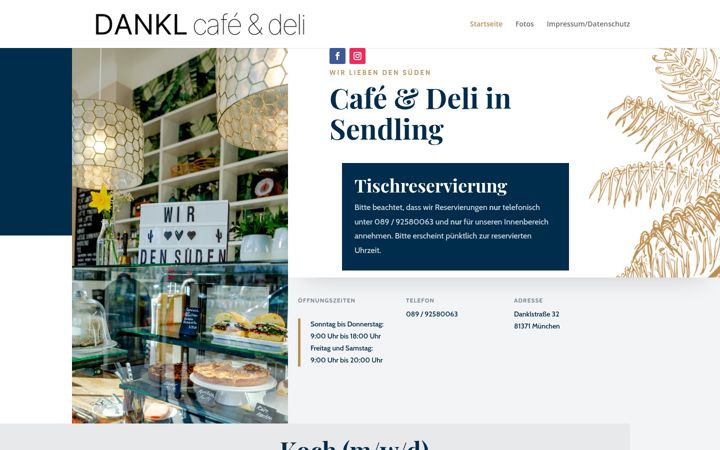 Screenshot ta' cafedankl.de