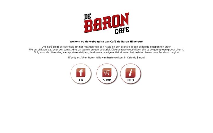Zrzut ekranu cafedebaron.nl