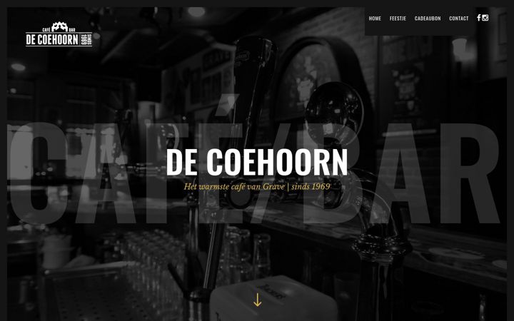 Zrzut ekranu cafedecoehoorn.nl