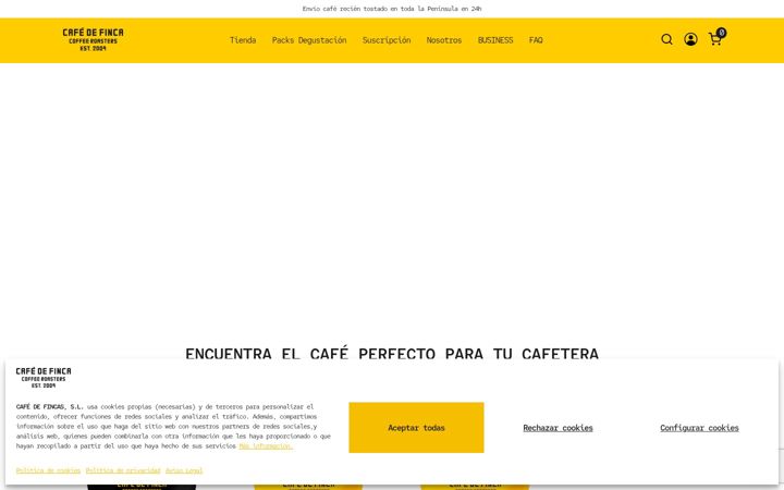 Screenshot of cafedefinca.com