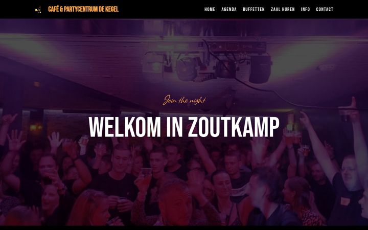Captura de pantalla de cafedekegel.nl