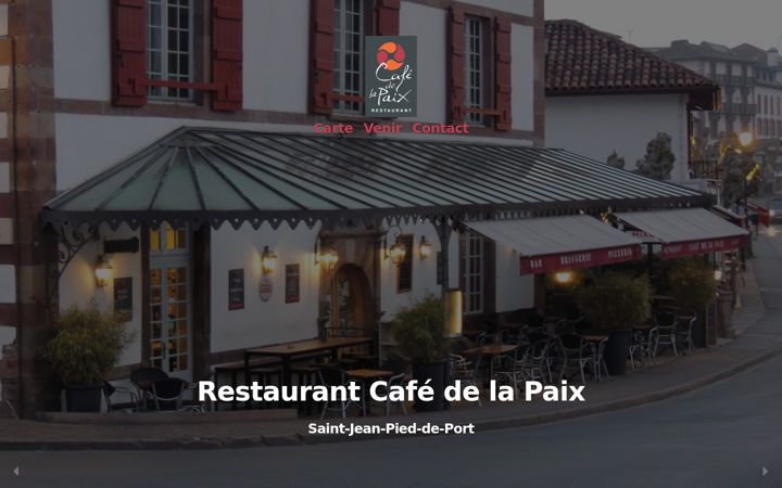 Screenshot of cafedelapaix-saintjean.com