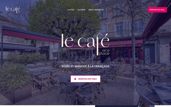 Screenshot of cafedelaplace24.fr