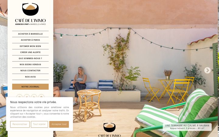 Screenshot of cafedelimmo.com