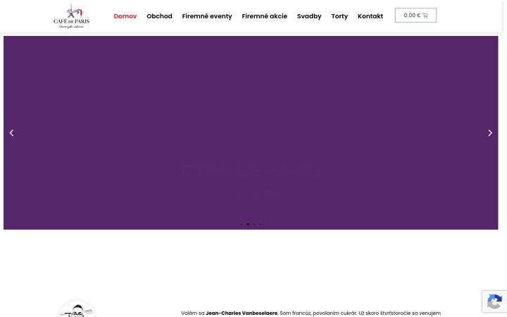 Screenshot of cafedeparis.sk