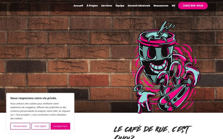 Captură de ecran a cafederuesolidaire.org