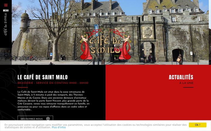 Screenshot of cafedesaintmalo.com