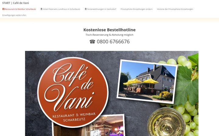 Screenshot ta' cafedevani.de