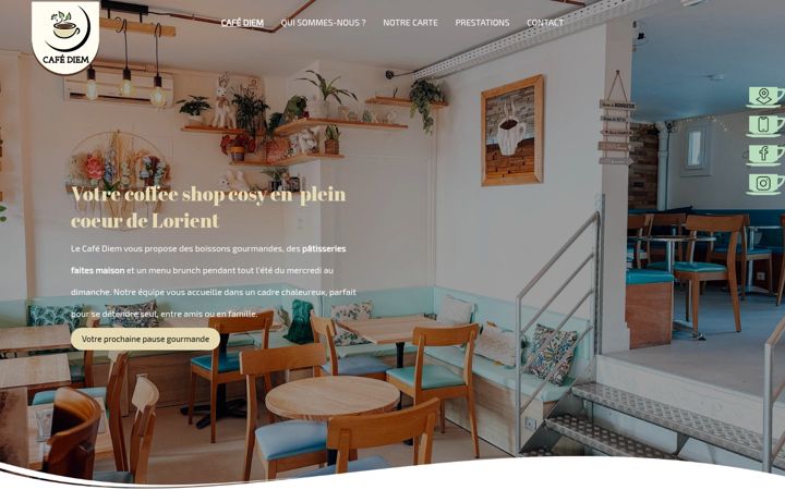 Screenshot of cafediem.fr