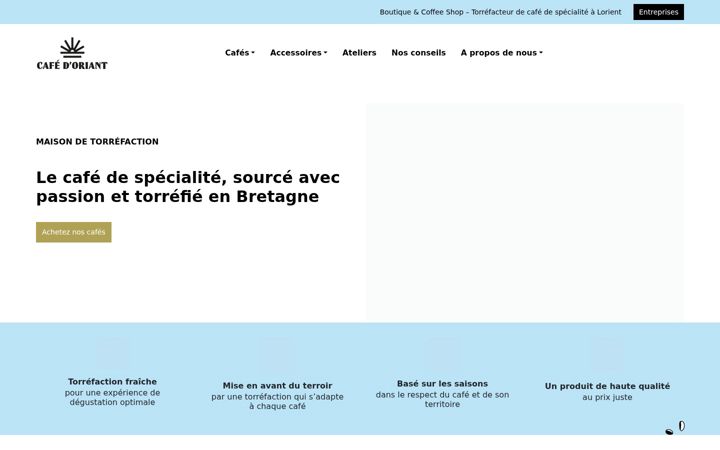 Screenshot of cafedoriant.fr