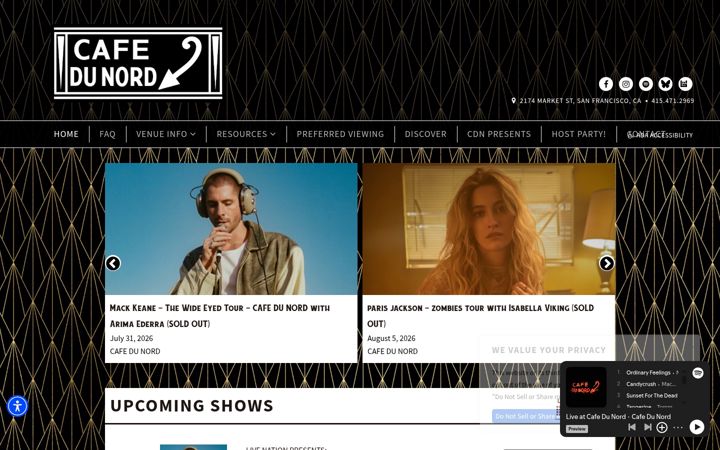 Screenshot of cafedunord.com