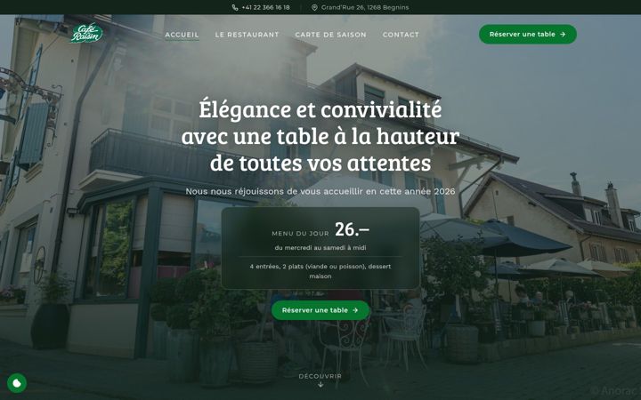 Screenshot of cafeduraisin.com