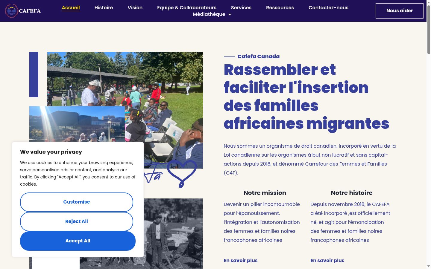 Ekrānuzņēmums ar piekrišanas baneri, kas tika rādīts pirms jebkādas mijiedarbības