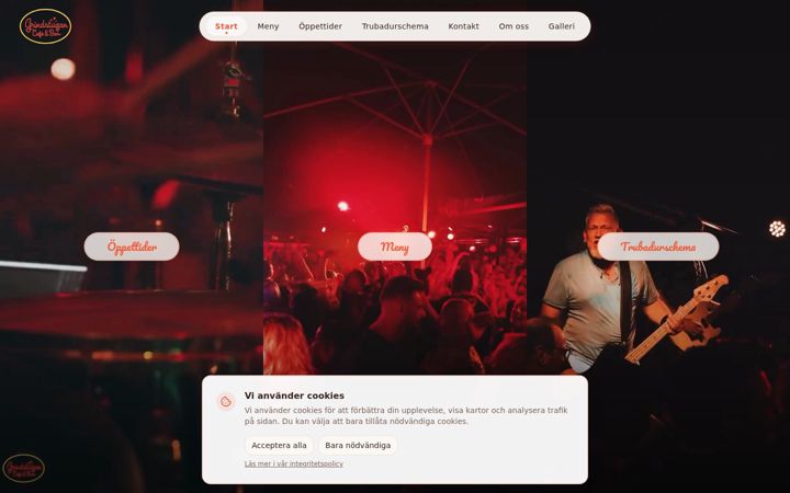 Screenshot of cafegrindstugan.se