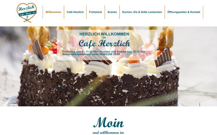 Screenshot ta' cafeherzlich.de
