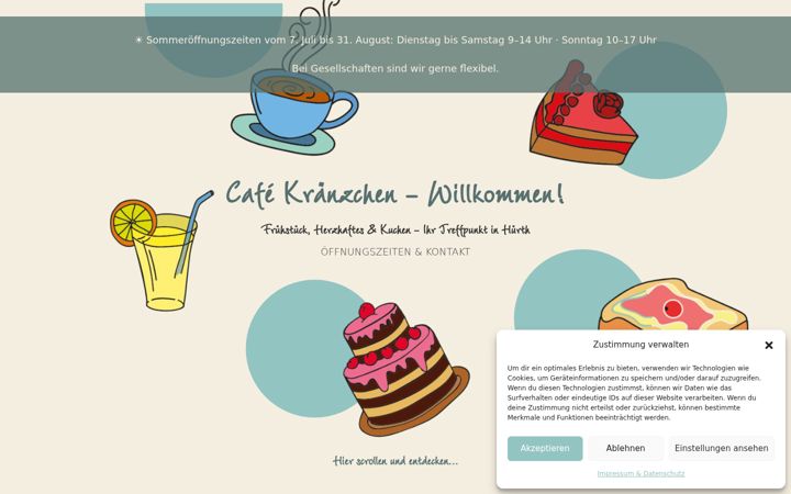 Screenshot ta' cafehuerth.de