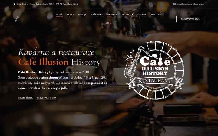 Zrzut ekranu cafeillusionhistory.cz
