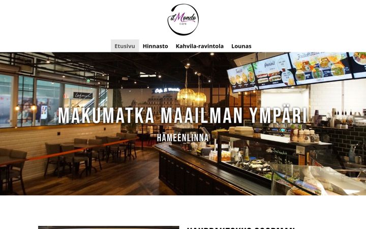 Captură de ecran a cafeilmondo.fi