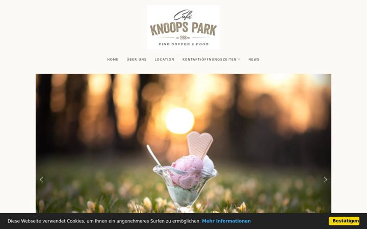 Screenshot ta' cafeknoopspark.de