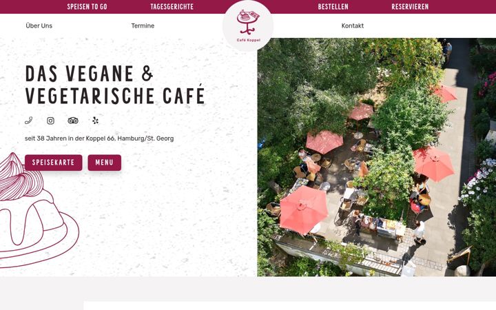 Screenshot ta' cafekoppel.de