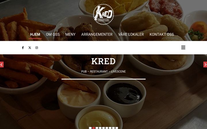 Screenshot of cafekred.no