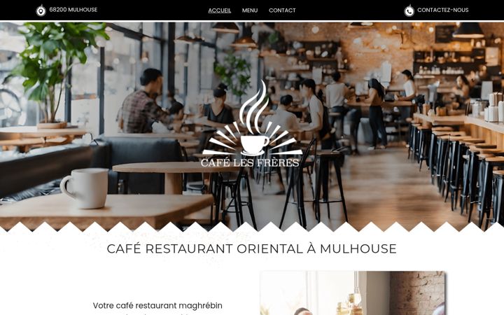 Screenshot of cafelesfreres.fr