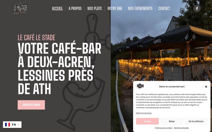 Screenshot of cafelestade.be