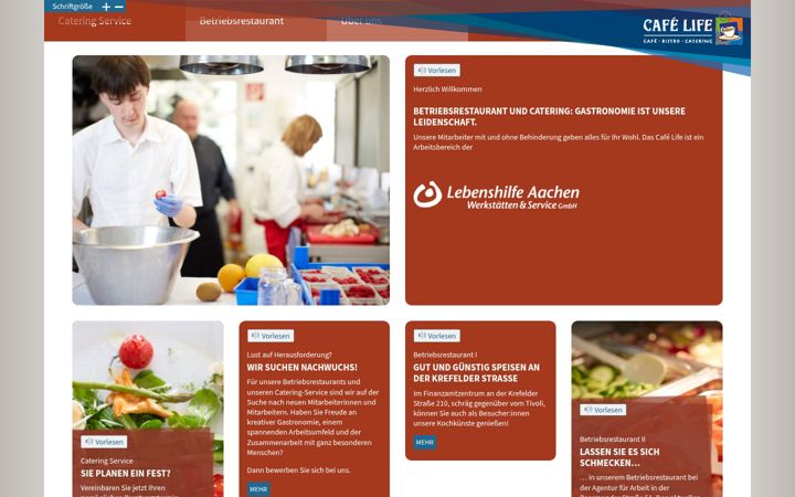 Screenshot of cafelife-ac.com