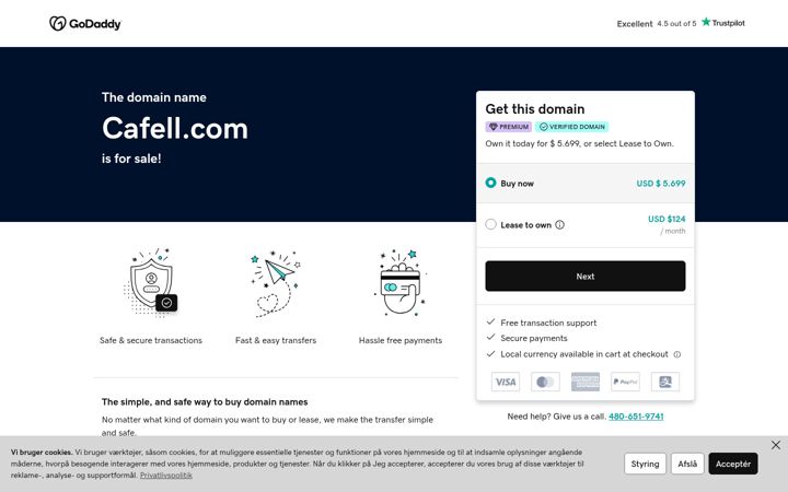 Screenshot of cafell.com