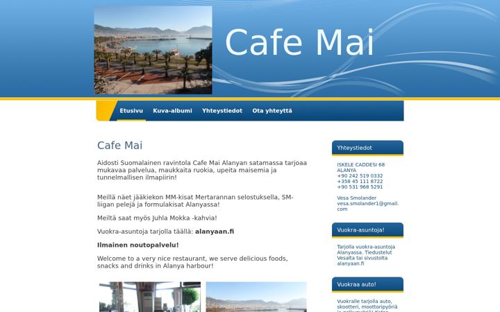 Captură de ecran a cafemai.fi